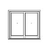 Fixed Window
2-lite faux slider unit
Unit Dimension 96" x 90"